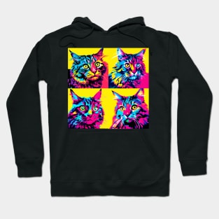 American Curl Pop Art - Cat Lover Gift Hoodie